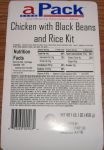 APack Chicken with Black Peppers and Rice MRE Kit
