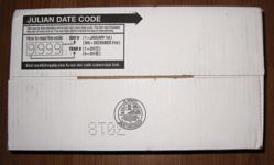 Meal Kit Supply 12-pack of 3-course MRE bottom of case with Julian Date