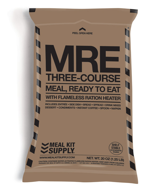 Pizza MRE Meal Kits-Entree/Spork/24 Pack 