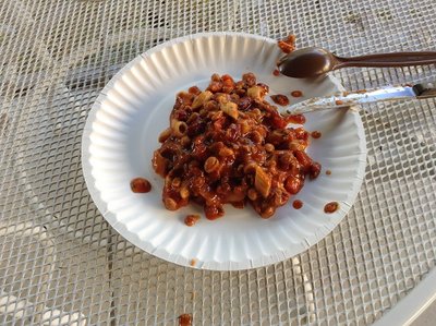 This is on a nine inch paper plate