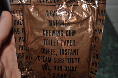 Accessory packet with cigarettes