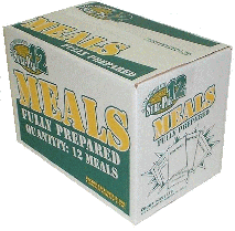 Old Sure-Pak case of MREs