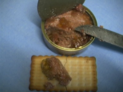 RIE-pate.JPG (62.72 KiB) Viewed 11753 times the venison pâté. Quite good, no strong game tasting. It's much much better on French bread but OK on a biscuit.