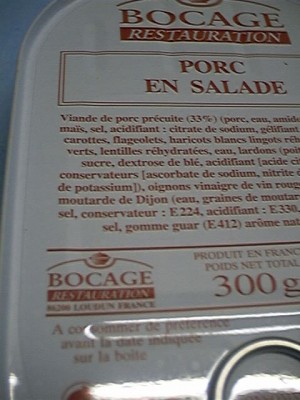 RIE-entree1.JPG (55.71 KiB) Viewed 11662 times The entrée: pork "salad", note it's made by the same compagny as the Dutch entrees.