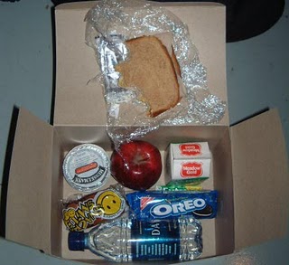 current AMC in flight meal box