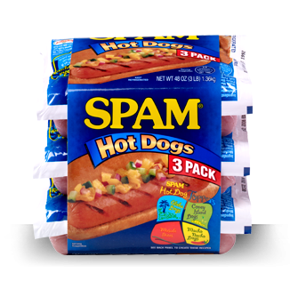 even hot dogs made  of SPAM of course....lol