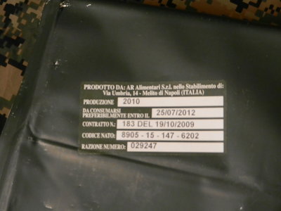 Easy to see why these are so rare, less than 30,000 rations made by the 10th month of the year