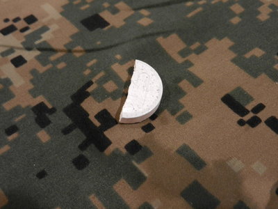 So i ate it, tasted very much like chewing an airborne cold remedy, not great