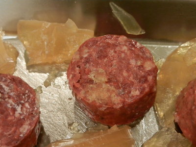 Close up, well marbled