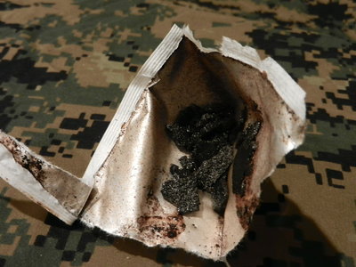 This one didn't make out so well no O2 scavengers so this took one for the team, this is common in rations with no scavengers