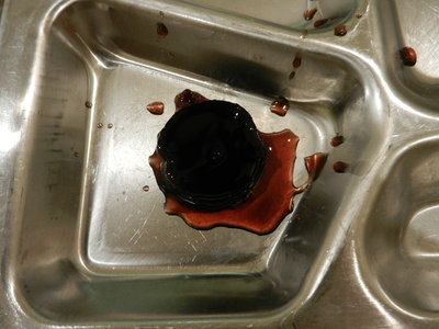 Smell was very nice, it is clear and dark no chunks or pulp of any kind