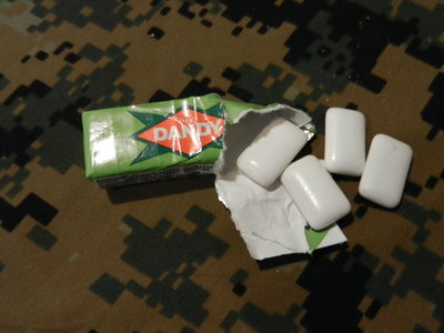 Several pieces, similar to MRE gum