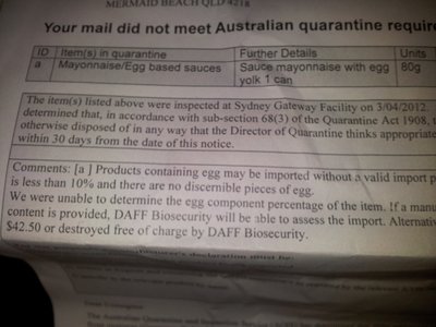 2012-04-11 16.20.25.jpg (224.75 KiB) Viewed 8267 times Notes from Australian Quarrantine