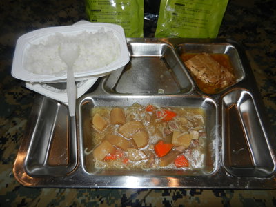 Plated, the second pouch was smoked mackerel