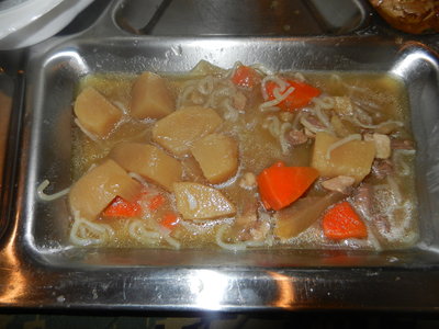 Duck Stew, carrot potato duck meat onion and a few noodles