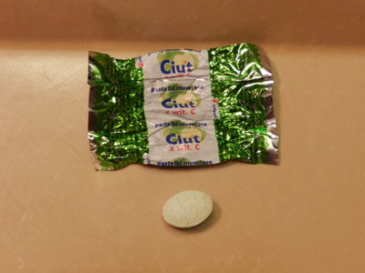 Tart citrus candy from the accessory pack. I think  there need to be more than only 2 of these in this!