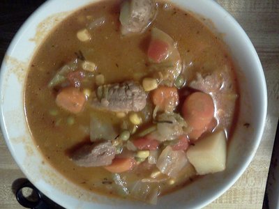 Homemade beer stew...