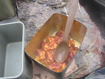 Minestrone stew in English Tea tin WW 1 style