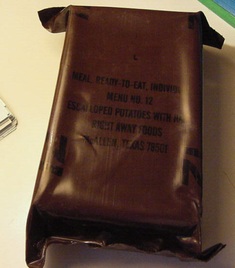 MRE, meal ready to eat