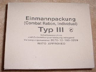  MRE German Army EPA 24hr Combat Ration Typ 3 : Sports & Outdoors