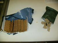 Spanish Combat Ration, breakfast crackers and granola with fruit Spanish Combat Ration, breakfast crackers and granola with fruit