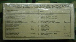 French RCIR, French Individual Reheatable Combat Ration 