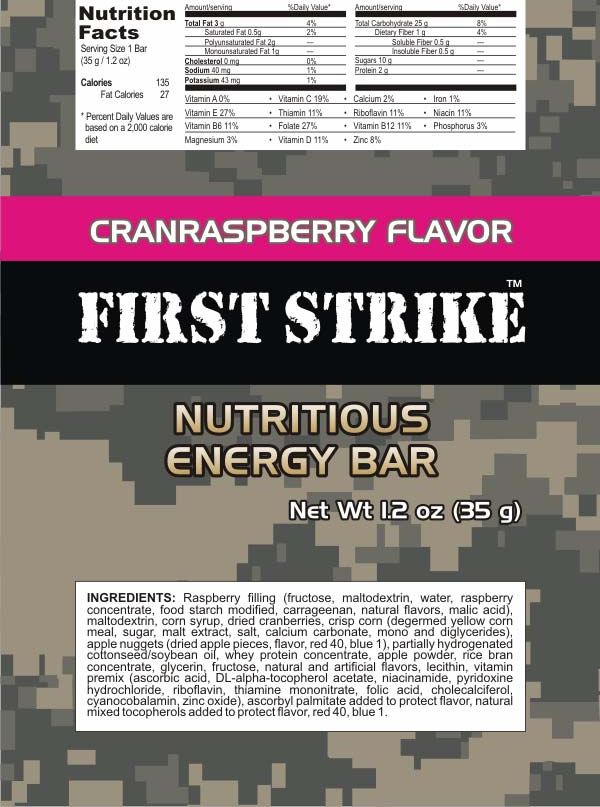 First Strike Energy Bars | MRE Info