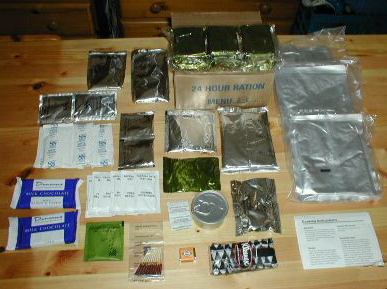 British army new style 24 hour ration pack camping hiking fishing