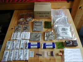 24 hour ration case and contents