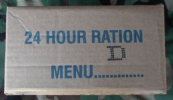 24 hour ration case, menu d