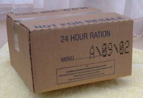 Case of British 24 hour ration, menu A