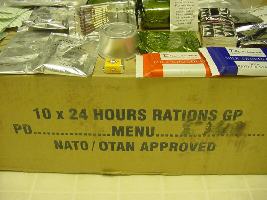 British GP 24 hour ration contents