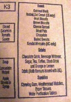 British 24 hour ration menu part