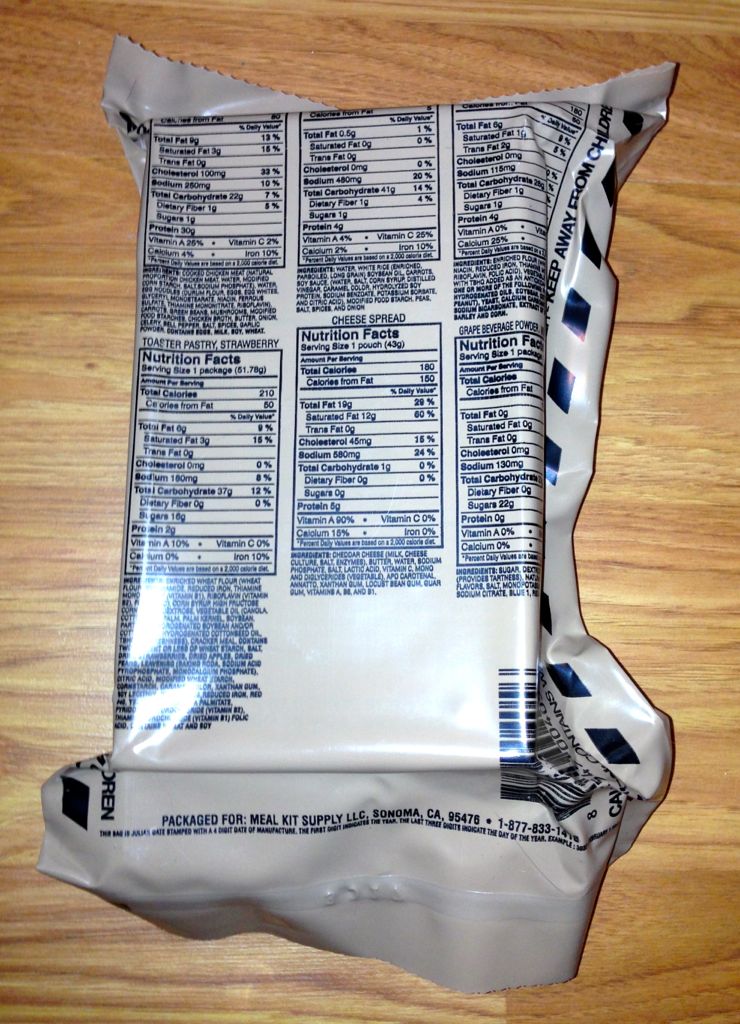 Military Mre Nutrition Information Besto Blog