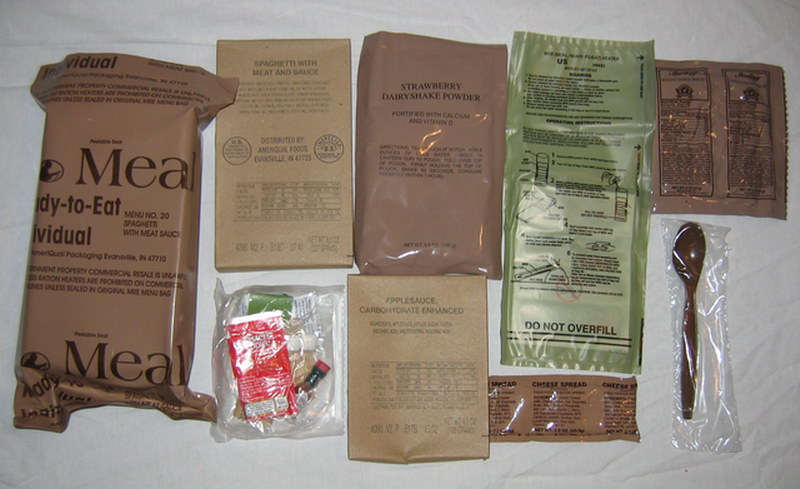 MRE Meal Ready to Eat - Long Term Food Storage 