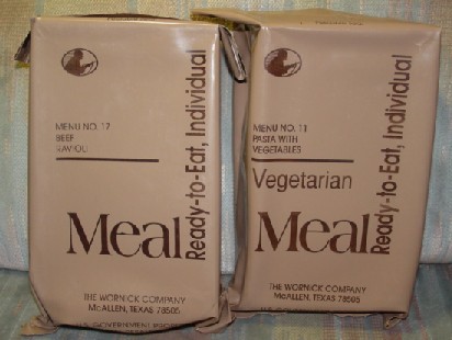 1994 DATE OF PRODUCTION VINTAGE MRE MILITARY MEAL #4 Omelet with Ham 