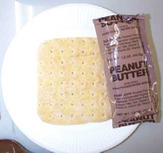 1999 MRE Menu #15 - Beef Franks - wheat bread and peanut butter