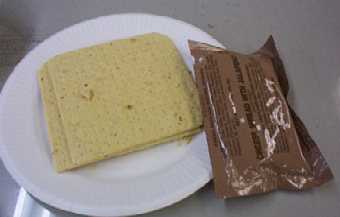 1999 MRE Menu # 16 - Chicken w/ Thai Sauce - side dishand dessert