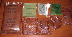 1982 Menu #1 - Pork Patty MRE Contents