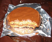 1982 Menu #1 - Pork Patty, Inside chocolate covered cookie