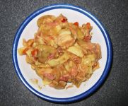 Eversafe Chicken, Vegetables, and Noodles Entree in bowl