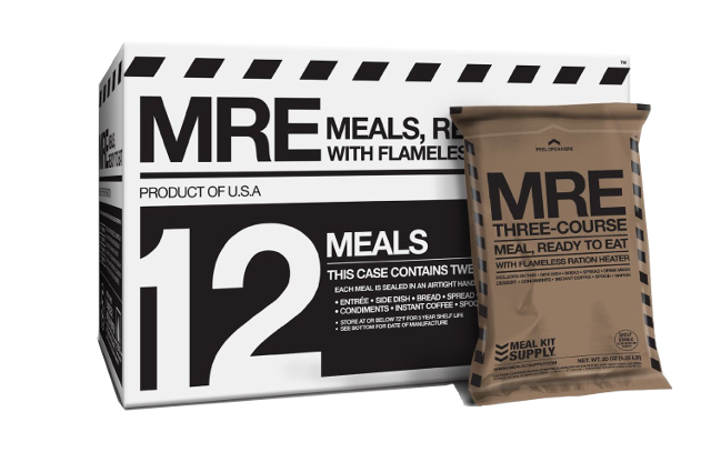 Meal Kit Supply, 12-pack 3 Course MRE Case