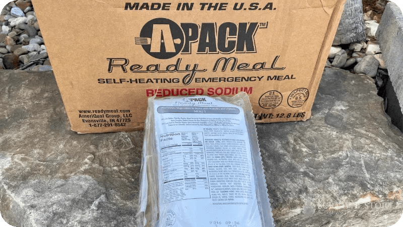 Ameriqual APack MREs inside the case