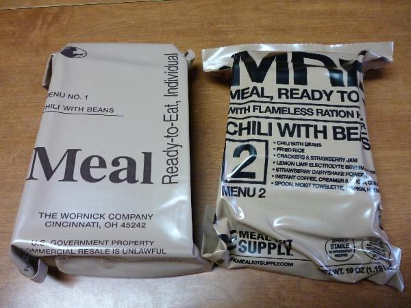 Individual Meal Kit Supply MRE packages